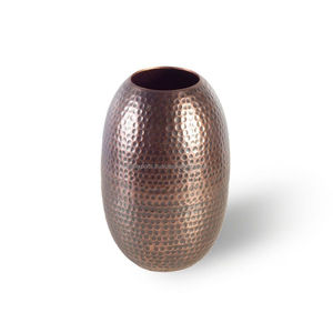 Floreros de metal fundido modernos de alta calidad Acero Chapado en latón crudo para decoración del hogar para hoteles Precio al por mayor - Product Image 2