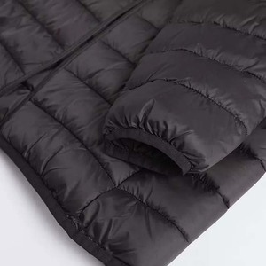 Custom <b>Waterproof</b> Unisex Winter Stand Collar Shinny <b>Padded</b> Warm Thick Puffer Front <b>Jacket</b> - Product Image 6