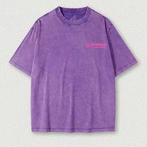 เสื้อยืดผู้ชายคุณภาพสูง ล้างสีแบบแอซิด ผลิตจากผ้าฝ้าย 100% หนานุ่ม ทรงโอเวอร์ไซส์ หลวม สวมใส่สบาย พิมพ์ลาย คอกลม หนักแน่น เป็นมิตรต่อสิ่งแวดล้อม - Product Image 6