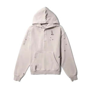 Sweat à capuche personnalisé avec logo, prix raisonnable, broderie usée, coton lourd, lavage à l'acide, impression numérique d'hiver, molleton - Product Image 6