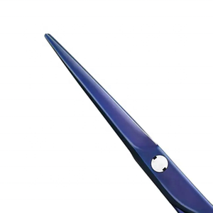 Cuchillas de acero inoxidable alemanas con revestimiento azul de calidad superior, venta al por mayor, tijeras de belleza para el cabello con hoja afilada para barberos - Product Image 5