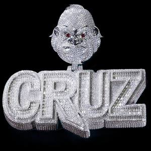 RB Gems Men's VVS Diamond Name Pendant & Charms 925 Silver Moissanite en Iced Out Hip Hop Style - Product Image 4