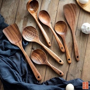 Juego de cucharas de madera hechas a mano de primera calidad, utensilios de cocina con experiencia artesanal de la India para bodas - Product Image 6