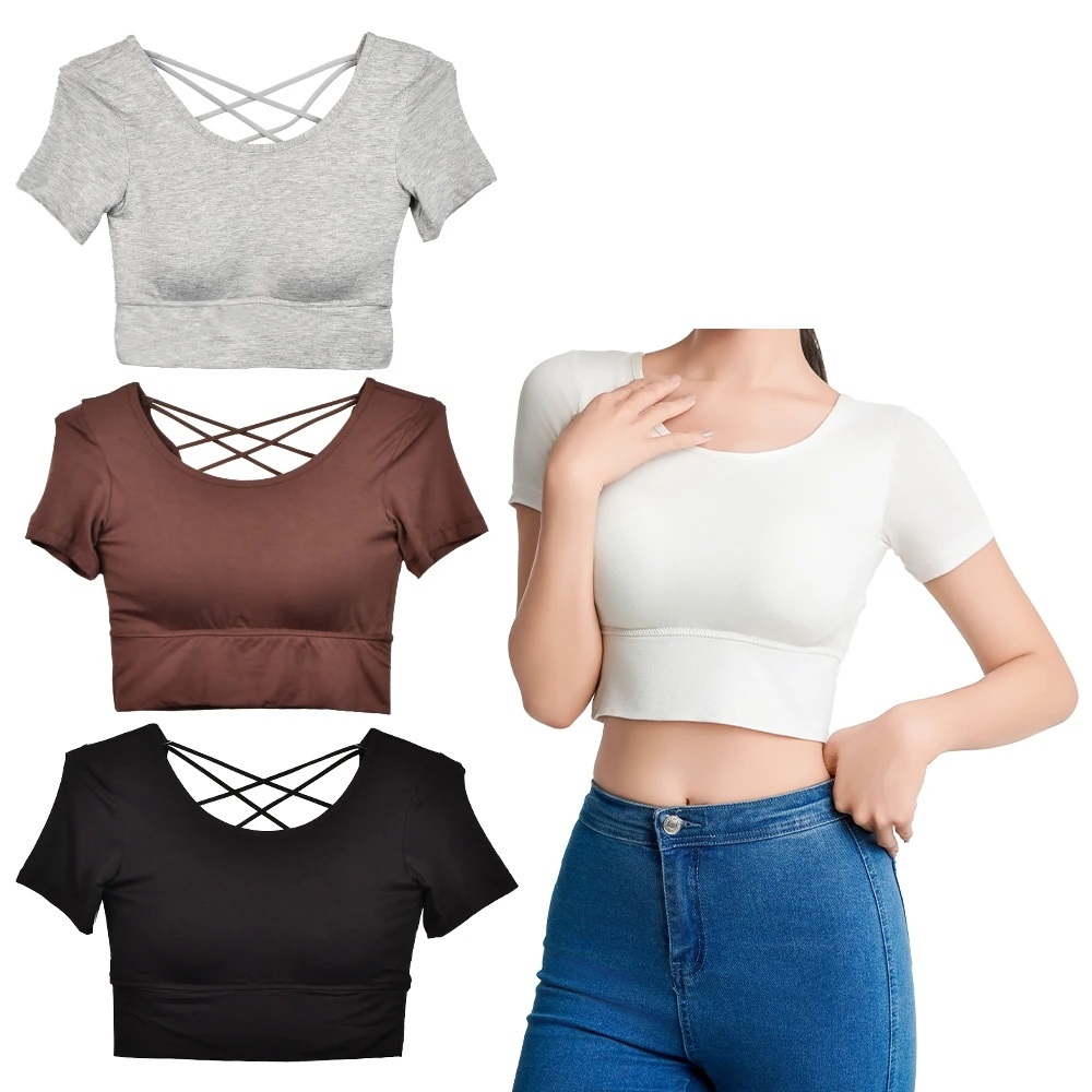 Women's Fashionable Tank Top Sleeveless Vest Yoga Bra Fitness Jersey with High Waist Design and Front Logo Option