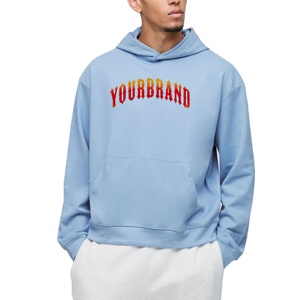 Vente en gros, sweat-shirt à capuche personnalisé pour hommes 100% coton, sweat à capuche confortable à épaules tombantes pour homme Hip Hop - Product Image 1