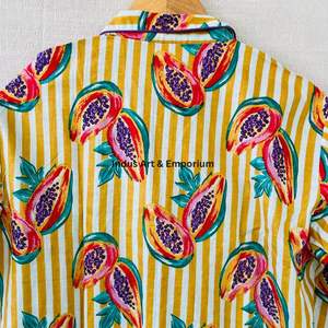 Nouveauté Ensemble de nuit en coton pour enfants Ensemble de pyjama en coton imprimé indien magnifique Ensemble de vêtements de nuit 100% coton - Product Image 2