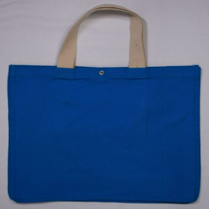 Sac fourre-tout en toile 100 % coton avec fermeture éclair, poignée longue, motif lettres, logo personnalisable – Réutilisable pour la vente en gros - Product Image 3