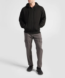 Vente en gros d'usine, sweat-shirt pour homme surdimensionné, coupe ample, coton, polaire épais, hiver chaud, impression de logo personnalisée, broderie, respirant - Product Image 4