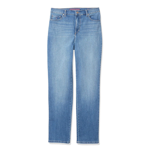 Jeans de Mezclilla Desgastados de Cintura Alta con Logotipo Personalizado OEM para Mujer, Pantalones Acampanados Azules con Plumas, Talla Grande, Moda de Invierno OEM 2025 - Product Image 3