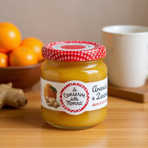 Compota de Naranja y Jengibre Sin Azúcar de Nonna, 210g X 6 Unidades, Sopa Instantánea Sólida, Conserve Della - Product Image 3