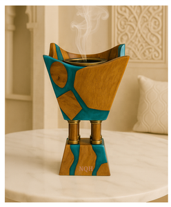 Quemador de Incienso de Madera de Acacia Premium con Resina Epoxi 2026 |   Difusor de Incienso de Aromaterapia Artesanal y Duradero |   Lujoso y Personalizable - Product Image 5