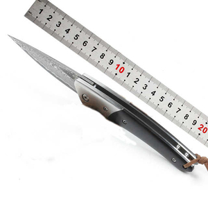 Cuchillo de cocina de hoja fija de acero damasco de calidad superior con mango de madera duradero forjado profesional Garantía de 3 años - Product Image 2