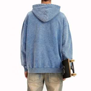 Sudaderas con Capucha para Hombre de Alta Calidad, 100% Algodón, Estilo Casual, Ropa de Invierno, Logotipo Personalizado Bordado, Excelente Peso, Venta al por Mayor Digital - Product Image 4