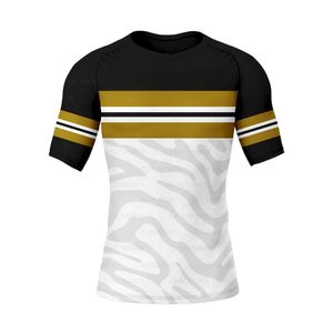 Bas quantité minimale de commande Conception de logo personnalisé Sublimation complète Demi-manche Rash Guard Haute Performance BJJ MMA Jiu Jitsu Formation Rash Guards - Product Image 6