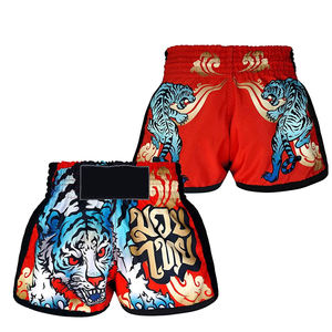 Pantalones Cortos de Artes Marciales Profesionales para MMA, con Estampado Gráfico Personalizado, Elásticos, 100% Poliéster, para Competencia de Kickboxing y Muay Thai - Product Image 5
