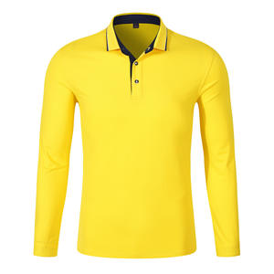 Vente chaude Golf Polos Respirant Ajusté À Manches Longues Pique Polo pour Hommes Polo Tee Shirt 2025 - Product Image 5