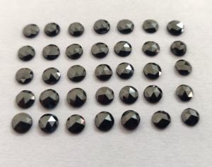 เพชรสีดำธรรมชาติ3.5มม. กุหลาบตัด-เพชรสีดำหลวมกุหลาบตัด - Product Image 5