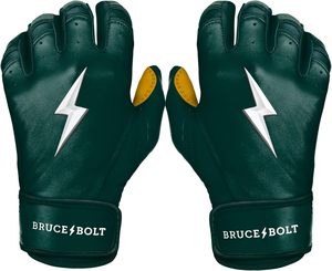 Professional Bruce <b>Bolt</b> Quality Made Baseball Batting Gloves Premium Split Leather Anti-slip Custom Logo Design Ambidextrous - Product Image 3