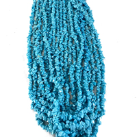 Perles de Turquoise Naturelles Colliers Faits à la Main Fabrication de Bracelets Pierre d'Emballage de Fil au Prix de Gros