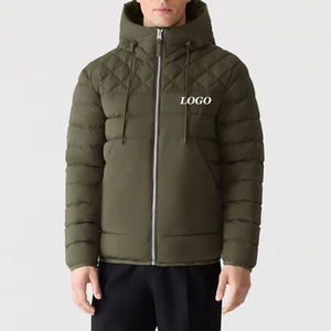 Veste matelassée de haute qualité, confortable, de couleur unie, avec impression de logo personnalisée, collection spéciale pour hommes, tenues à la mode - Product Image 1