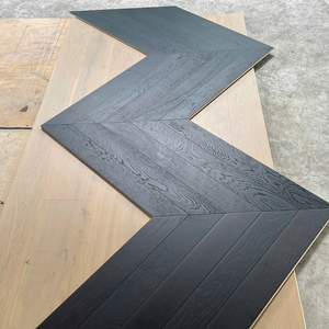 Wholesale European Oak Parquet <b>Flooring</b> Chevron Style <b>Engineered</b> UV Finish - Product Image 3