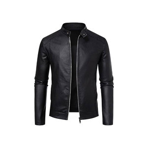 Veste en cuir pour hommes, col décontracté, mode américaine, haute qualité - Product Image 5