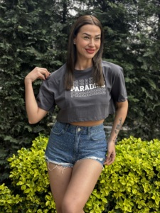 Venta al por mayor personalizable señoras de gran tamaño Crop Top Loose Fit Color sólido camiseta puro algodón verano Etiqueta Privada OEM ODM Turquía - Product Image 5