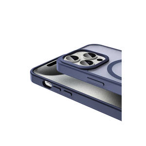 Coque en silicone mat compatible MagSafe pour iPhone 15 Pro 14 Plus - Housse de protection arrière antichoc rectangulaire - Product Image 4