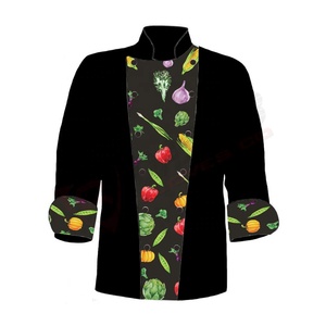 Uniformes de cocina con dibujos de verduras para mujer, abrigo de Chef, kichen - Product Image 5