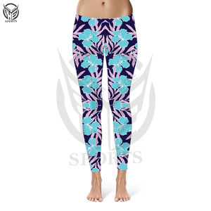 Nuevo diseño de leggings de yoga de alta calidad y corte ajustado para mujer, leggings de cintura alta de color sólido para damas. - Product Image 3