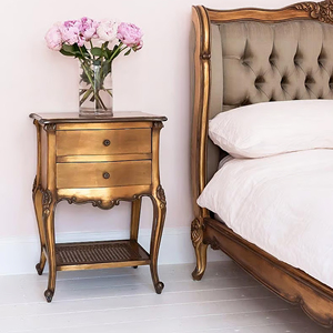 Muebles franceses-Muebles de lujo de caoba Mesita de noche <span class=keywords><strong>2</strong></span> cajones - Product Image 1