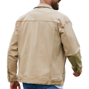 Chaqueta de invierno de manga larga para hombre Diseño único Transpirable Cuello vuelto Prendas de abrigo Chaquetas de mezclilla para hombre - Product Image 2