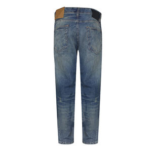 Pantalones vaqueros rectos clásicos de alta calidad ODM Venta al por mayor Técnica de tejido de algodón Pantalones vaqueros lavados con características transpirables - Product Image 6