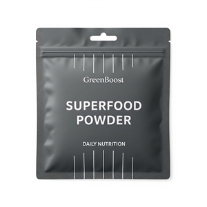 ถุงปิดผนึก3ด้านพิมพ์ลายดิจิทัลสำหรับบรรจุผงซุปเปอร์ฟู้ด | เปิดปิดผนึกได้พร้อมรูแขวน | ค่าสินค้า2000ชิ้น - Product Image 1