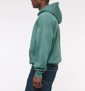 Sweat à capuche zippé en molleton français 100% coton de bonne qualité, respirant, écologique, avec logo brodé personnalisé - Product Image 4