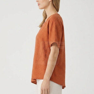 Haut de plage pour femmes, chemise courte élégante à manches courtes, vêtements légers pour la plage, tenue décontractée pour les vacances, vêtements de mode pour les vacances - Product Image 5