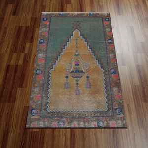 พรมพิมพ์ลายวินเทจ - ลายเรขาคณิต, ลายสวดมนต์, ตกแต่งสไตล์บ้านไร่, พรมเนื้อนุ่มแบบไม่ทอ - Product Image 4