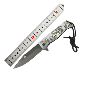 Superventas hecho a mano personalizado 440C Cuchillas de acero al aire libre cuchillo de Camping con mango impreso en 3D cuchillo de caza personalizable OEM - Product Image 1