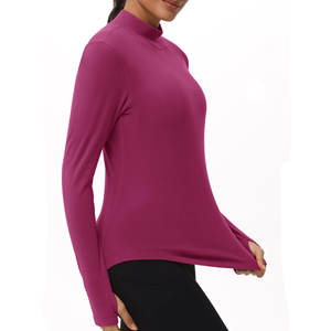 Comfortable <b>Long</b> <b>Sleeve</b> Adult Size Lightweight Gym Wear Tops Sports And Outdoor Wear Horse Riding <b>Base</b> <b>Layer</b> Shirt For Women's - Product Image 4