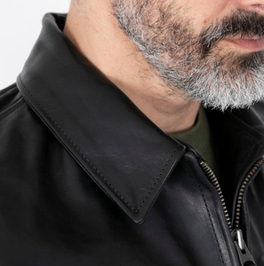 Veste de moto en cuir pour homme, meilleur matériau, prix raisonnable, coupe-vent, imperméable, hiver, design personnalisable - Product Image 5
