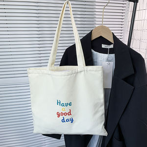 Offre Spéciale Logo imprimé personnalisé sac à provisions promotionnel 100% sac fourre-tout en tissu de coton les plus populaires pour une utilisation en extérieur - Product Image 5