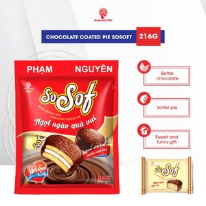 พายสอดไส้มาร์ชเมลโลว์เคลือบช็อกโกแลต 2 ชั้น เนื้อนุ่มพิเศษ บรรจุภัณฑ์กล่องใหญ่ 24 ถุง/กล่อง บิสกิตสินค้าขายดี - Product Image 5