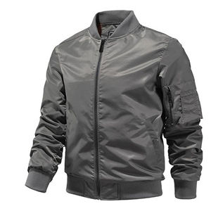 Blousons bombardiers personnalisés pour hommes avec broderie OEM coupe régulière et manches longues vente en gros de vestes de vêtements de sport d'hiver pour hommes - Product Image 4