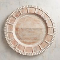 Assiette de Présentation Métal et Bois Écologique de Luxe, Design Moderne Élégant, Gaufrée, Plaqué Argent, Haute Qualité, Meilleure Vente, 100 Pièces