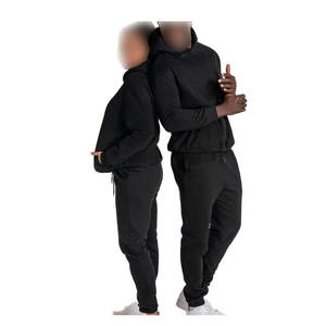 Elegante chándal de invierno de dos piezas informal Unisex, chándal con capucha de peso pesado ecológico, conjunto de ropa de moda de ajuste holgado - Product Image 3