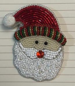 High Quality Handmade Beaded Mushroom Embroidery Charm & <b>Keyring</b> Zari Beads Full Color Printing Personalization-IQRA CREATION - Product Image 1