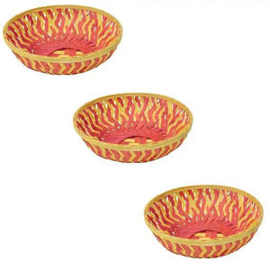 แผ่นรองตะกร้าไม้ไผ่มีสีออกแบบได้เองทำด้วยมือจากเวียดนาม - Product Image 3