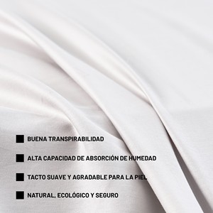 Drap-housse 100% coton, 200 fils, doux et lavable en machine, tissu naturel, literie - Product Image 5