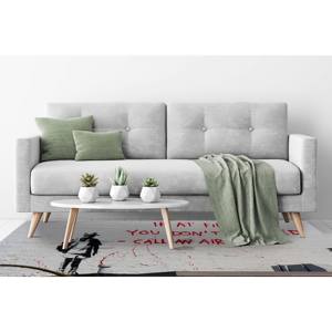 Alfombra Decorativa Impresa con Diseño de Graffiti de Banksy, para Interiores, Alfombra Delgada No Tejida - Product Image 4