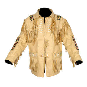 Classic Western Rider Leather Cowboy <b>Jacket</b> with Timeless Ranch Look, Comfortable Fit and Premium Quality Craftsmanship - Product Image 2